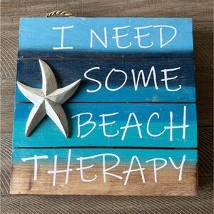Beach Therapy Wall Art with Starfish